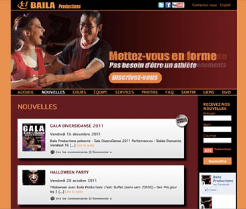 Développement de site Web pour école de danse en France